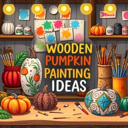 Wooden Pumpkin Painting Ideas icon