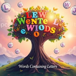 Words Containing Letters Generator icon