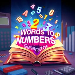 Words to Numbers Generator icon