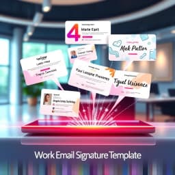 Work Email Signature Template icon