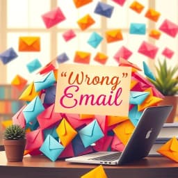 Wrong Email Sent Apology Template icon